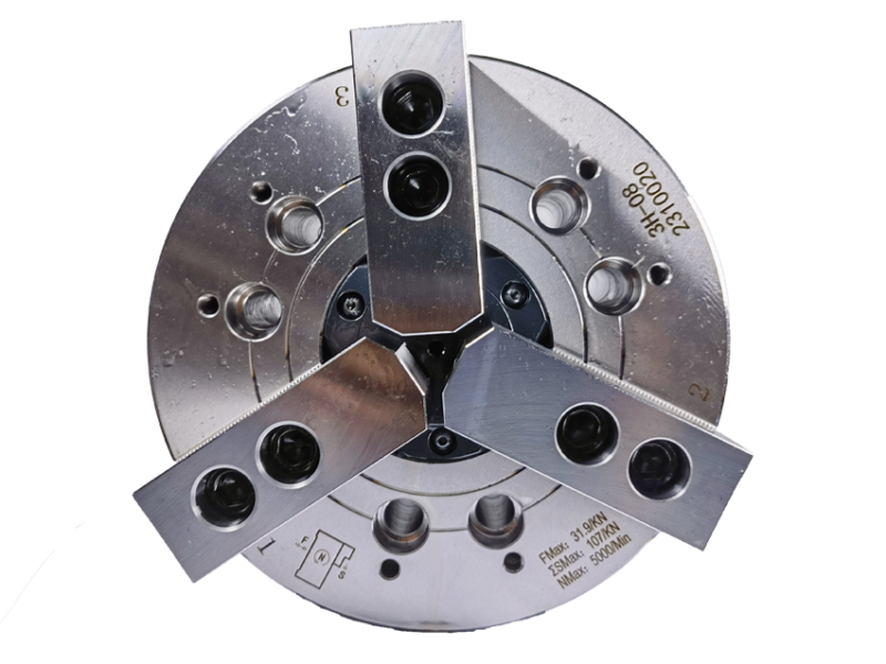 3H-08 4 to 15 Inches 3-jaws Wedge Through-hole Power Chuck